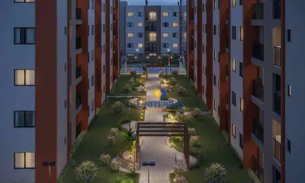 Apartamento com 2 dormitórios à venda, 44 m² por R$ 300.916,00 - Atuba - Pinhais/PR