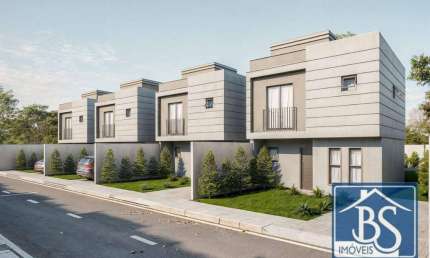 Sobrado com 3 dormitórios à venda, 75 m² por R$ 413.900,00 - Guaraituba - Colombo/PR