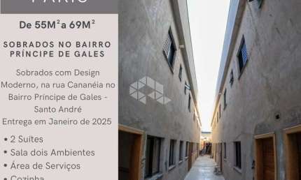 SOBRADO NOVO COM SUÍTES - PRÍNCIPE DE GALES, SANTO ANDRÉ