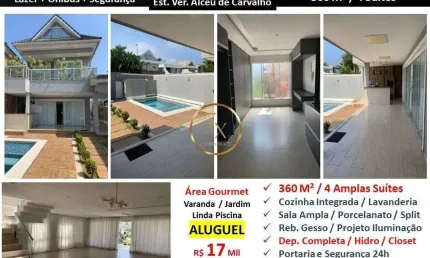 Casa com 4 quartos para alugar na Estrada Vereador Alceu de Carvalho, Recreio dos Bandeirantes, Rio de Janeiro
