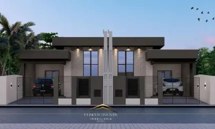 Casa geminada para venda em schroeder, centro, 2 dormitórios, 1 suíte, 2 banheiros, 1 vaga