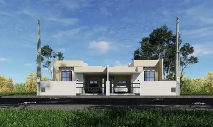 Casa geminada para venda em schroeder, centro, 2 dormitórios, 1 suíte, 2 banheiros, 1 vaga