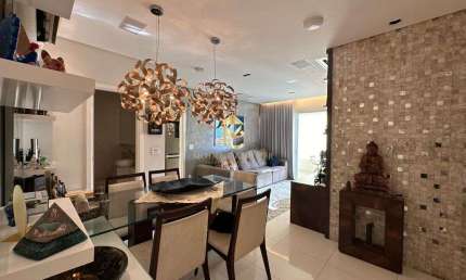 Apartamento com sacada Gourmet e 3 suítes à venda em Taubaté.