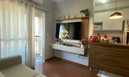 Apartamento com sacada e 2 dormitórios à venda em Taubaté.