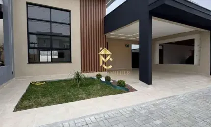 Casa térrea á venda em condomínio 3 suítes, taubaté