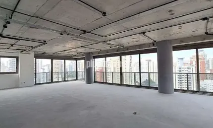 Vila nova conceição - andar alto - 358,78m²au 4 suites 4 gar
