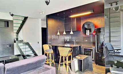 Loft com 2 quartos para alugar na Rua Deputado Laércio Corte, 1430, Panamby, São Paulo