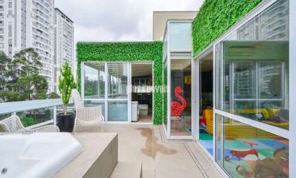 COBERTURA COM 270,0M²AU 3 SUÍTES - 2 GAR - PRÓXIMO AO PARQUE BURLE MARX E AO COLÉGIO PORTO SEGURO.