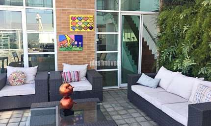 VILLAGGIO PANAMBY -  MARAVILHOSA COBERTURA DUPLEX,  COM PÉ DIREITO DUPLO NO LIVING