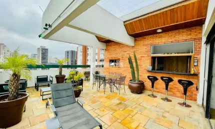 PINHEIROS -  Cobertura Penthouse com 200m2 -MOBILIADO - LOCAÇÃO
