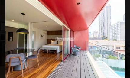 Apartamento para alugar com 100m², 1 quarto e 2 vagas MOBILIADO