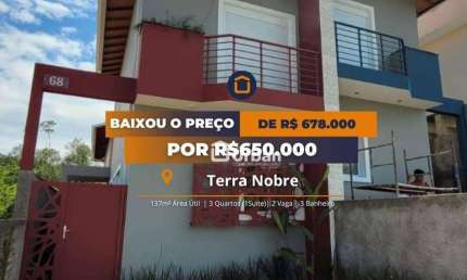 Casa com 3 dormitórios à venda, 137 m² por R$ 650.000,00 - Terra Nobre - Cotia/SP