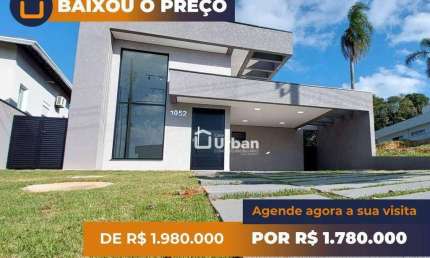 Casa com 3 quartos à venda, 256 m² por R$ 1.780.000 - Terras de Santa Adélia - Vargem Grande Paulista/SP