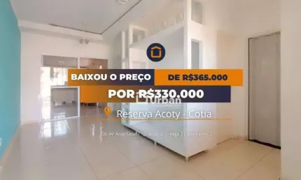 Casa com 3 dormitórios à venda, 60 m² por R$ 330.000,00 - Reserva Acoty - Cotia/SP