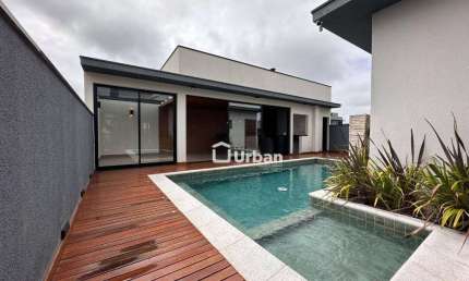 Casa nova em condomínio clube, 273 m², 3 quartos suítes à venda!