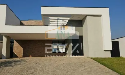Casa de luxo em condomínio à venda em Alphaville Nova Esplanada 3 - Votorantim-SP: 3 quartos, 3 suítes, 4 banheiros, 4 vagas, 240m².
