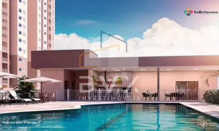 Imperdível oportunidade: Apartamento à venda em Sorocaba-SP, Júlio de Mesquita Filho, Bella Veneza, 2 quartos, 1 sala, varanda, 1 vaga, 45,89 m²!MCMV