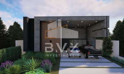 Casa de alto padrão em condomínio de luxo em Alphaville Nova Esplanada, Votorantim-SP: 4 quartos, 4 suítes, 2 salas, 5 banheiros, 4 vagas de garagem, 269,18 m².