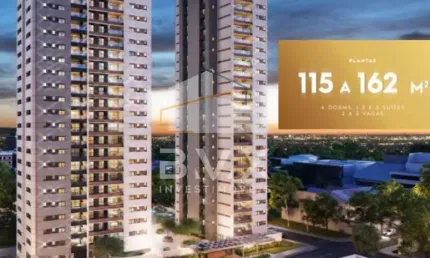 Apartamento de alto padrão no Mangal, Sorocaba-SP:3 suítes (ou 4 dorm c/ 2 suítes), 1 sala, 4 banheiros,3 vagas, 160m². Magnifique Construtora Planeta
