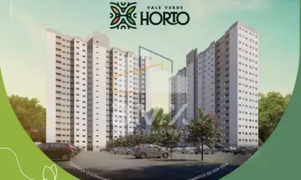 Venda apartamento Sorocaba, Residencial VALE VERDE HORTO, apartamento de 41 m², 2 dormitórios, varanda, lazer total, 1 vaga, MCMV, Horto Florestal