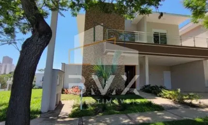 Casa de luxo em condomínio: 4 quartos, 3 suítes, 3 salas, 5 banheiros, 4 vagas na cidade de Sorocaba-SP, Jardim Residencial Giverny.