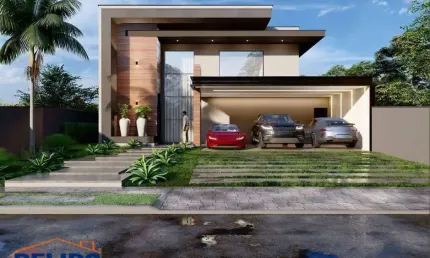 Casa a venda com 4 dormitórios dentro de condomínio.