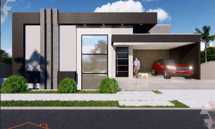 Casa térrea de alto padrão à venda em condomínio fechado.