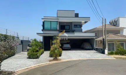 Casa em condomínio fechado com 3 quartos à venda na alameda carlos de carvalho vieira braga, 999, colina dos pinheiros, valinhos, 268 m2 por r$ 1.900.000