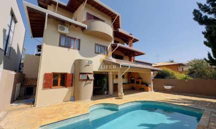 Casa em condomínio fechado com 3 quartos à venda na Rua João Previtale, 2780, Santa Cruz, Valinhos, 372 m2 por R$ 1.950.000