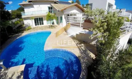 Casa em condomínio fechado com 5 quartos para alugar na Rua Guapuruvu, 302, Loteamento Alphaville Campinas, Campinas, 422 m2 por R$ 17.000