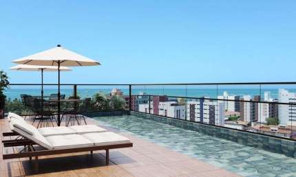 Apartamento com 3 quartos à venda na Rua Major Paulo Francisco de Menezes, Ponta de Campina, Cabedelo, 68 m2 por R$ 431.518