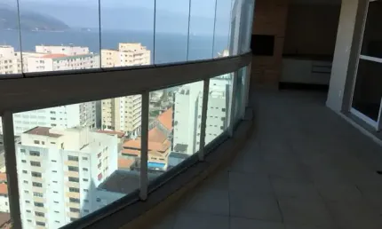 Apartamento alto padrão, 4 dormitórios, 204 m², varanda gourmet, vista mar.