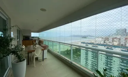 Apartamento alto padrão, vista mar, 360 m², 4 suítes, varanda gourmet no Gonzaga1