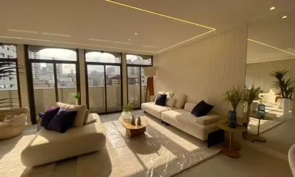 Apartamento retrofit, 270 m², 3 suítes, no bairro Vila Rica, em Santos