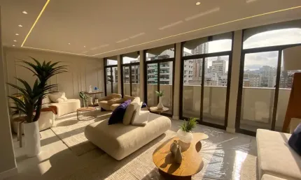Apartamento retrofit, 270 m², 3 suítes, no bairro Vila Rica, em Santos