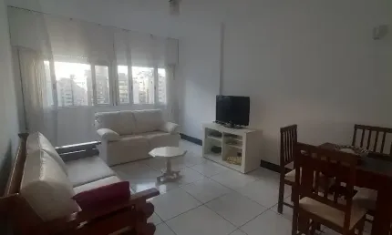 Apartamento a venda, 1 dormitório, 70 m²,na quadra da praia, bairro aparecida, santos, sp.