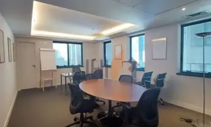 Conjunto comercial mobiliado com 32 m² em higienópolis para locação