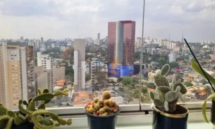 Lindo apartamento com vista panorâmica, em pinheiros com 100 m² para venda ou locação