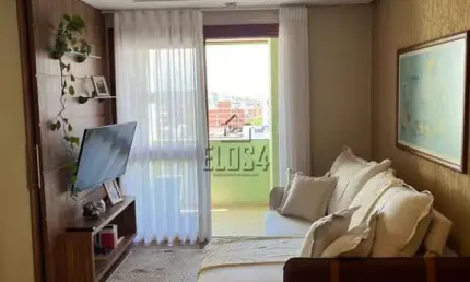 Apartamento mobiliado à venda no centro de são leopoldo - com sacada e churrasqueira