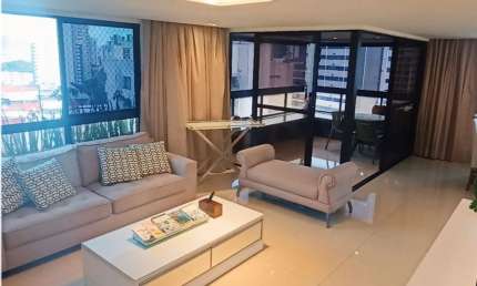 Apartamento Alto Padrão, decorado, à Venda nas Graças – 167,87m² | 4 Quartos | 2 Vagas | Vista Livre – Recife/PE