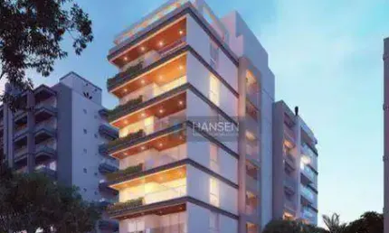 Apartamento com 1 suíte + 2  dormitórios à venda, 109 m² por R$ 1.049.417 - América - Joinville/SC
