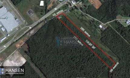 Terreno à venda, 110507 m² por R$ 8.800.000,00 - Corveta - Araquari/SC