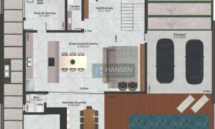 Sobrado com 3 dormitórios à venda, 270 m² por R$ 2.651.390,00 - América - Joinville/SC