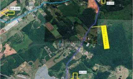 Terreno à venda, 48691 m² por R$ 4.625.670,65 - Porto Grande - Araquari/SC