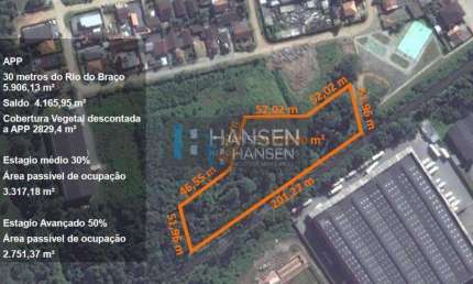 Terreno à venda, 8606 m² por R$ 1.150.000,00 - Jardim Sofia - Joinville/SC