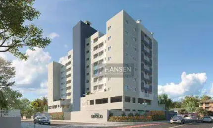 Apartamento com 1 suíte + 2  dormitórios à venda, 62 m² por R$ 453.900 - Saguaçu - Joinville/SC