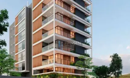 Apartamento com 1 suíte + 2 demi-suítes  à venda por R$ 1.189.796 - América - Joinville/SC