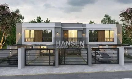 Sobrado com 1 suíte + 2  dormitórios à venda, 105 m² por R$ 652.118 - Saguaçu - Joinville/SC
