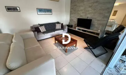 Apartamento com 4 dormitórios para alugar, 158 m² por R$ 7.500/mês - Tortugas - Guarujá/SP