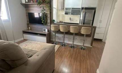 Apartamento 45,5m², 2 dormitórios, 1 vaga por R$ 298mil, Taboão da Serra